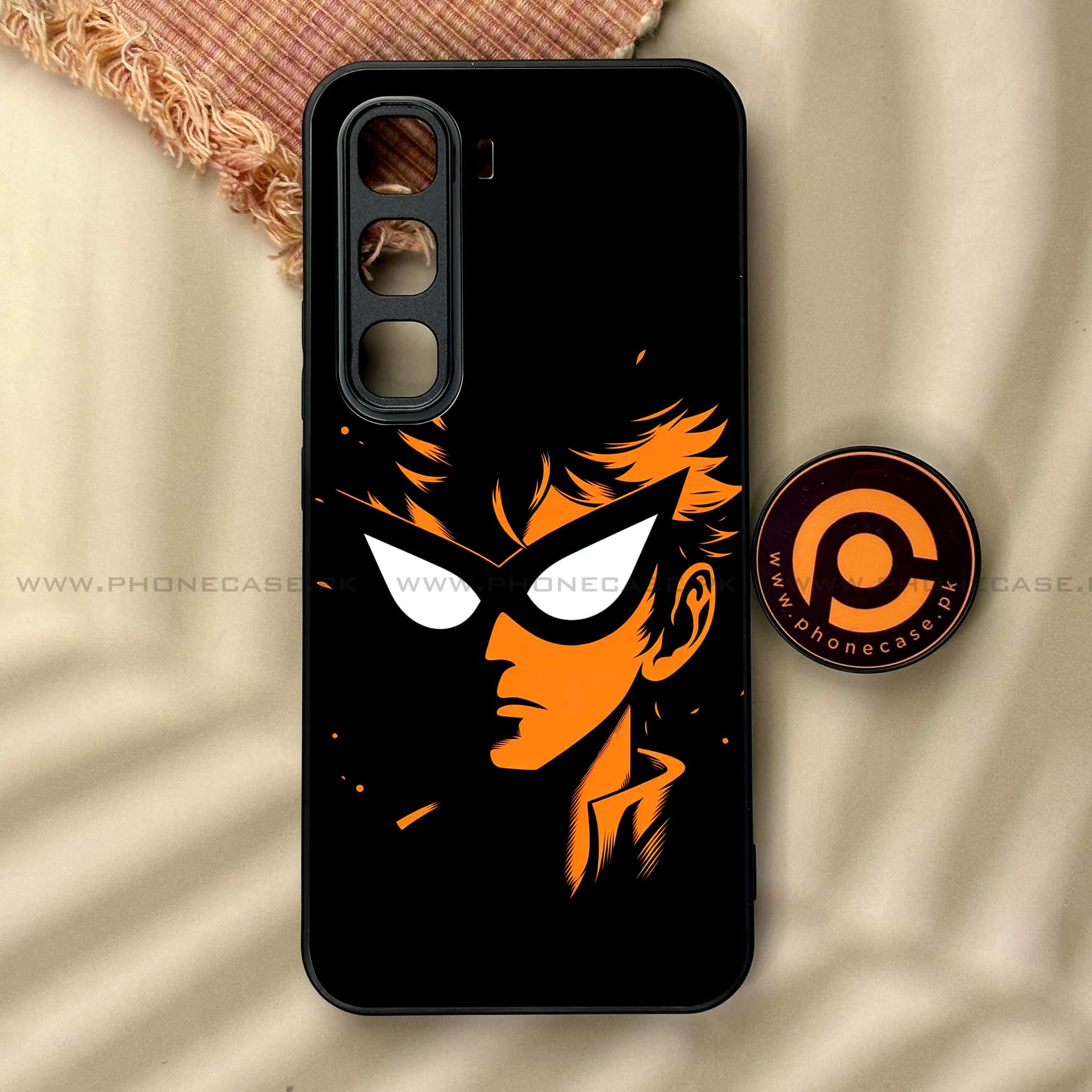 Infinix Hot 60 Pro - Minimalistic Design Series - Premium Metal Printed soft Bumper shock Proof Case