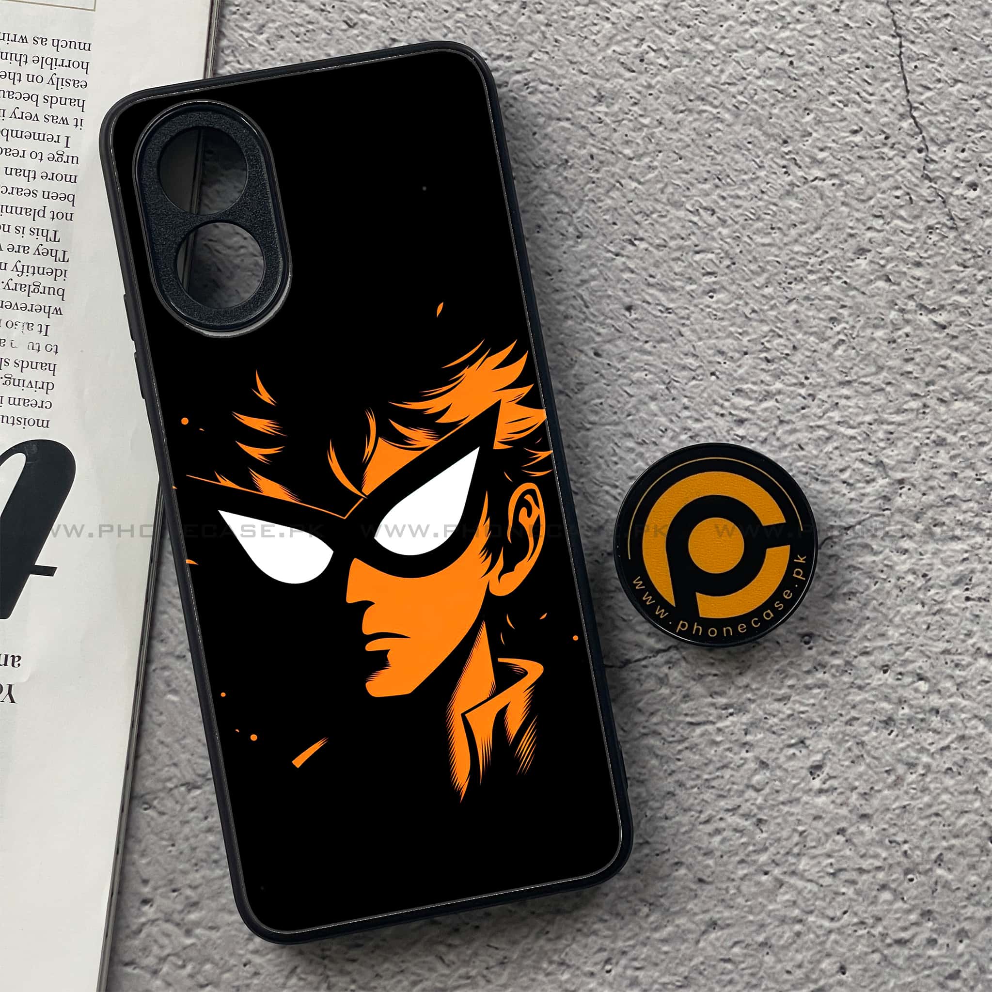 Oppo A18 4G - Minimalistic Design Series - Premium Metal  Printed soft Bumper shock Proof Case