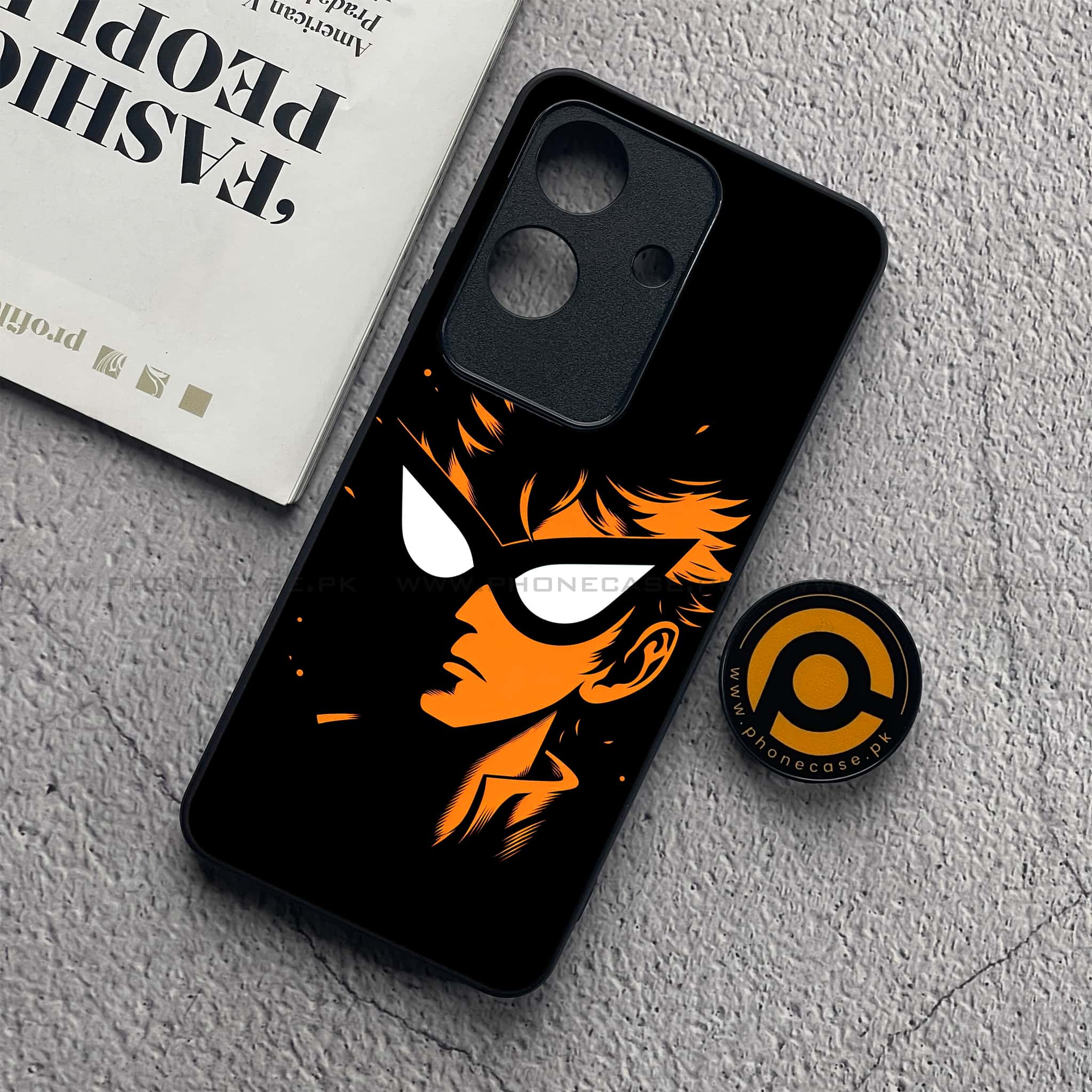 Realme Note 60x - Minimalistic Design Series - Premium Metal  Printed soft Bumper shock Proof Case