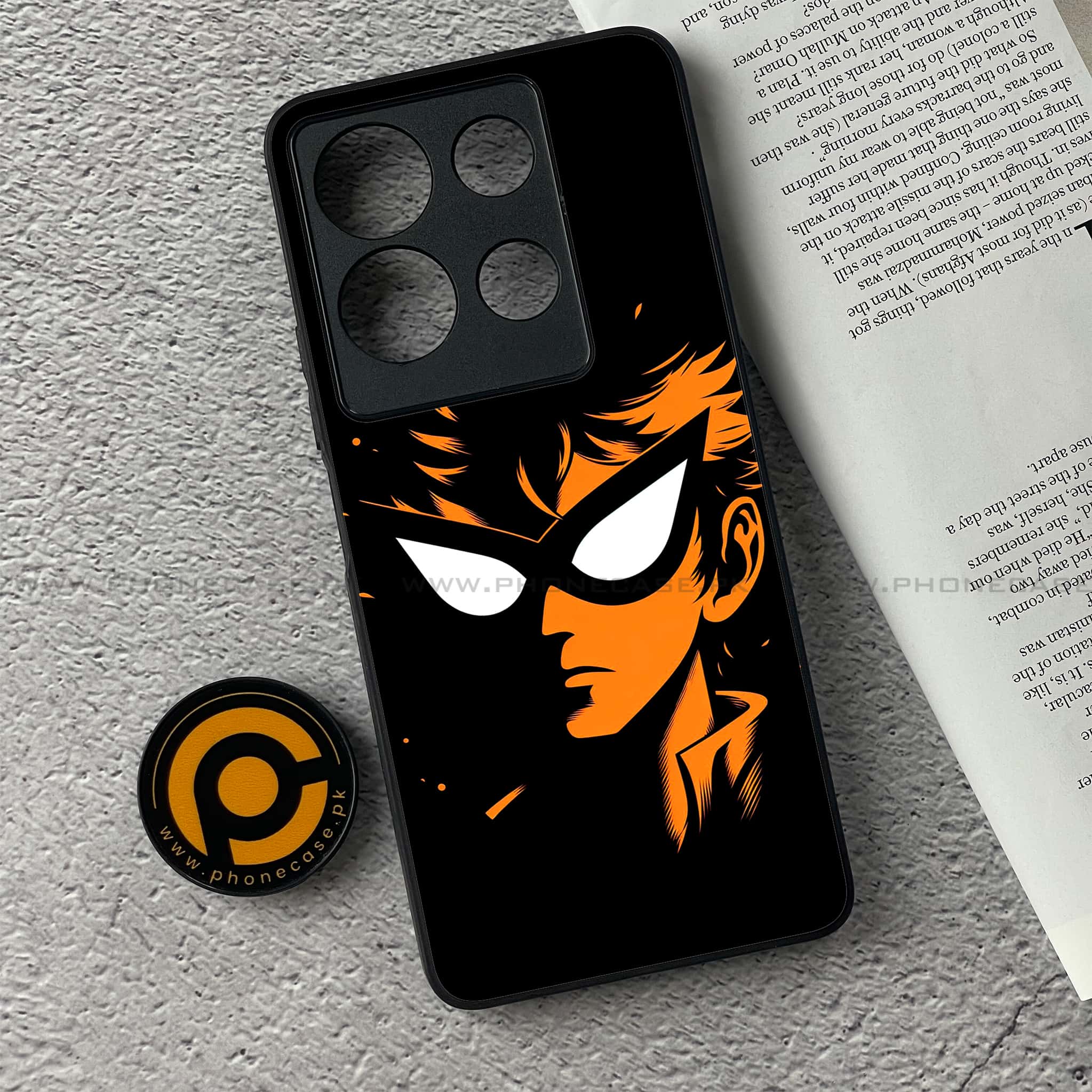Infinix Note 30 - Minimalistic Design Series - Premium Printed Glass soft Bumper shock Proof Case