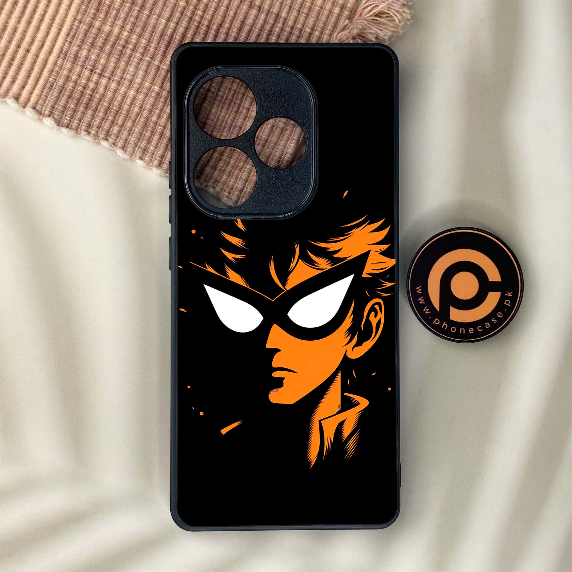 Realme GT 6 - Minimalistic Design Series - Premium Metal Printed soft Bumper shock Proof Case