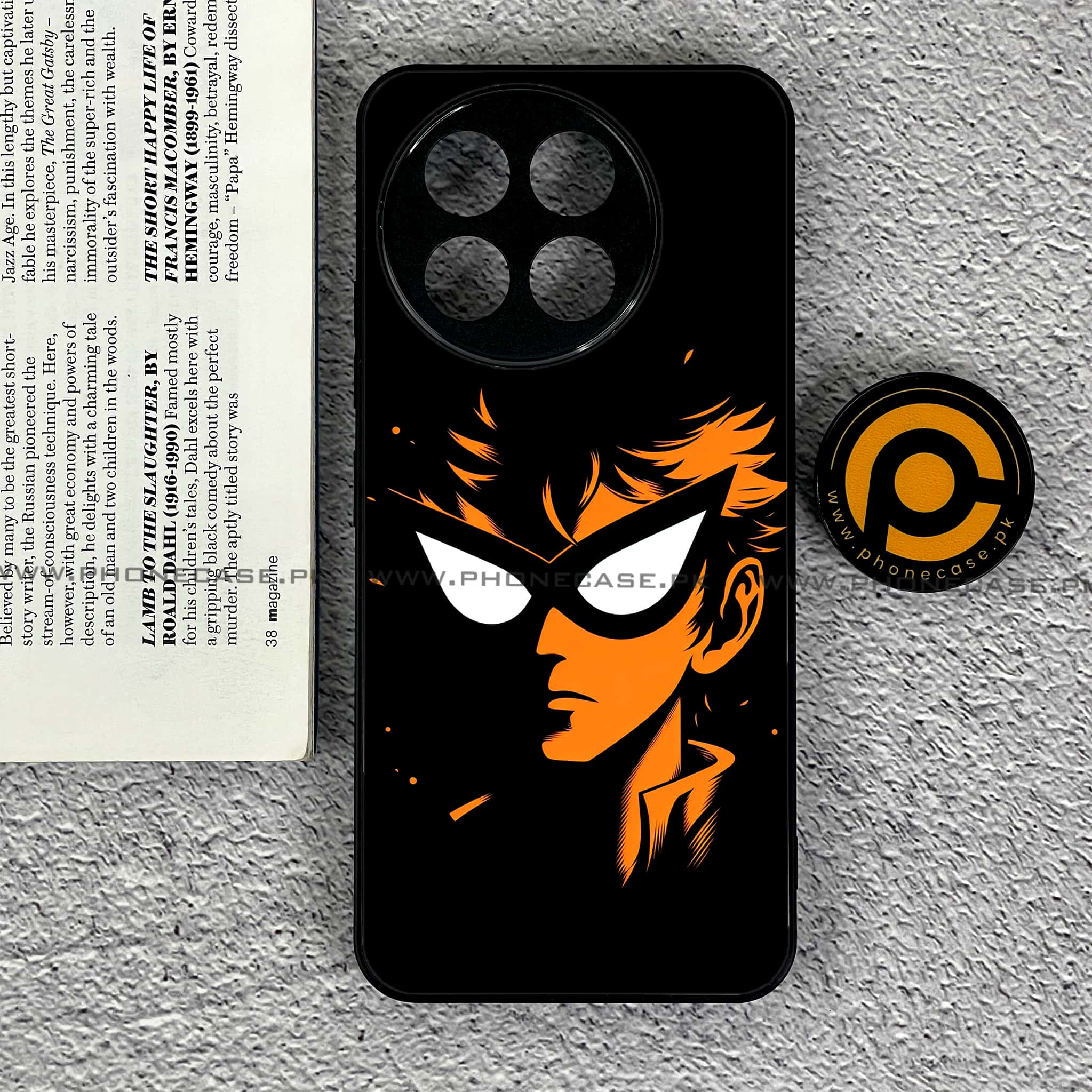 OnePlus 13R - Minimalistic Design Series - Premium Printed Glass soft Bumper shock Proof Case