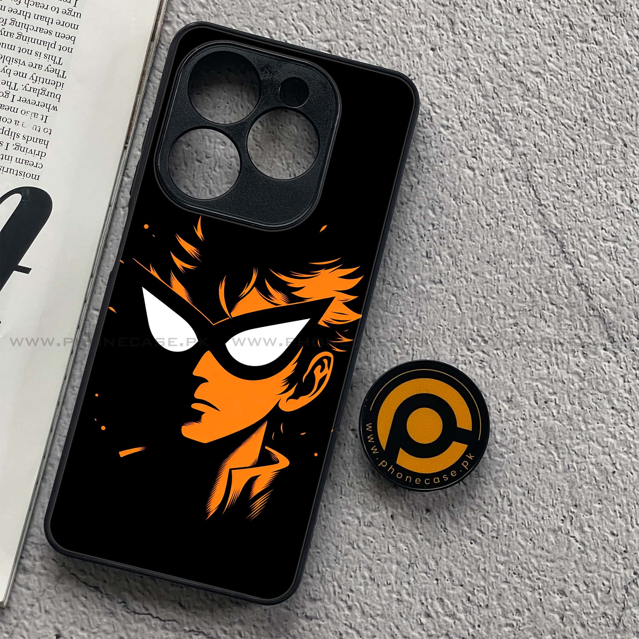 Realme C61 - Minimalistic Design Series - Premium Metal Printed soft Bumper shock Proof Case