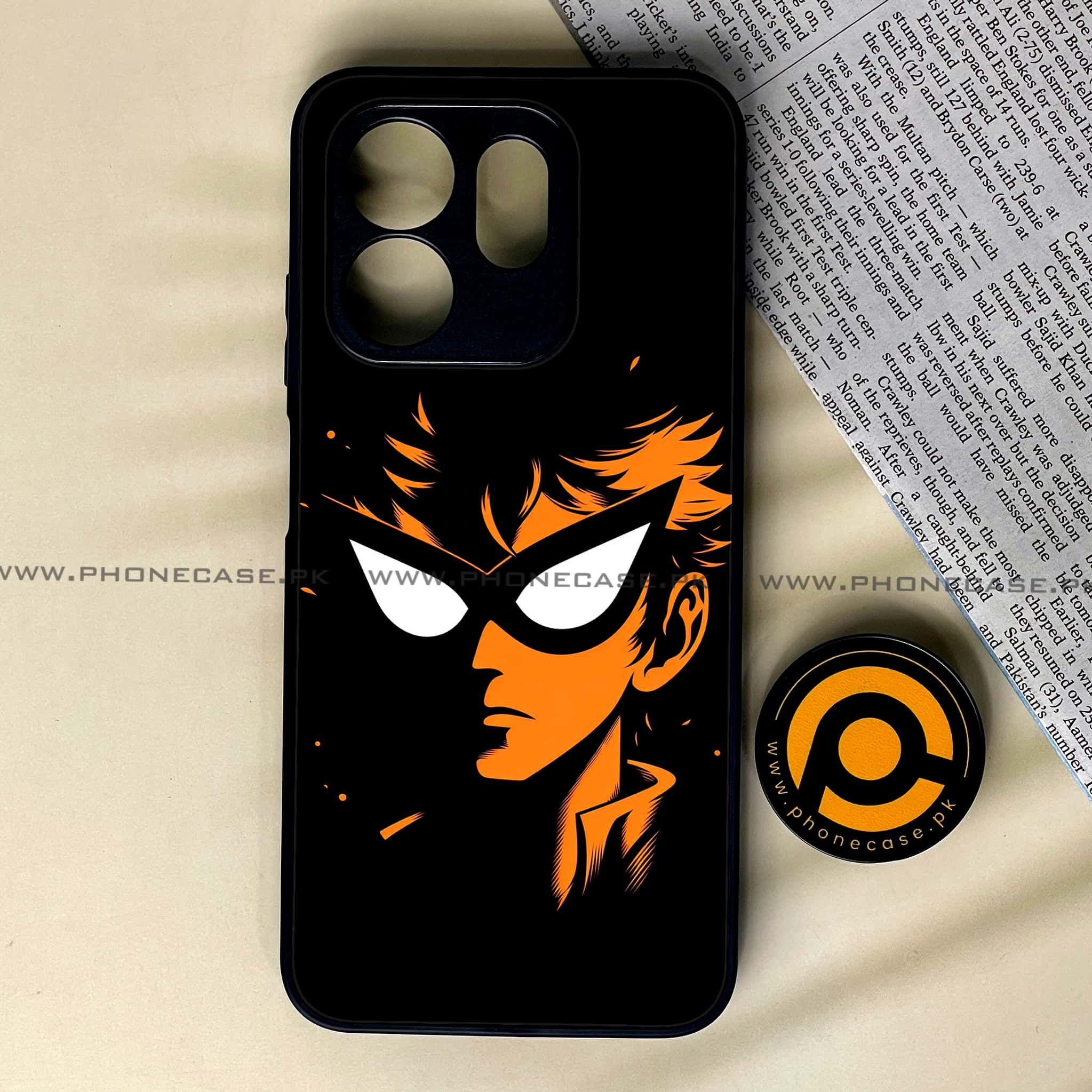 Infinix Smart 9 HD - Minimalistic Design - Premium Metal Printed soft Bumper shock Proof Case