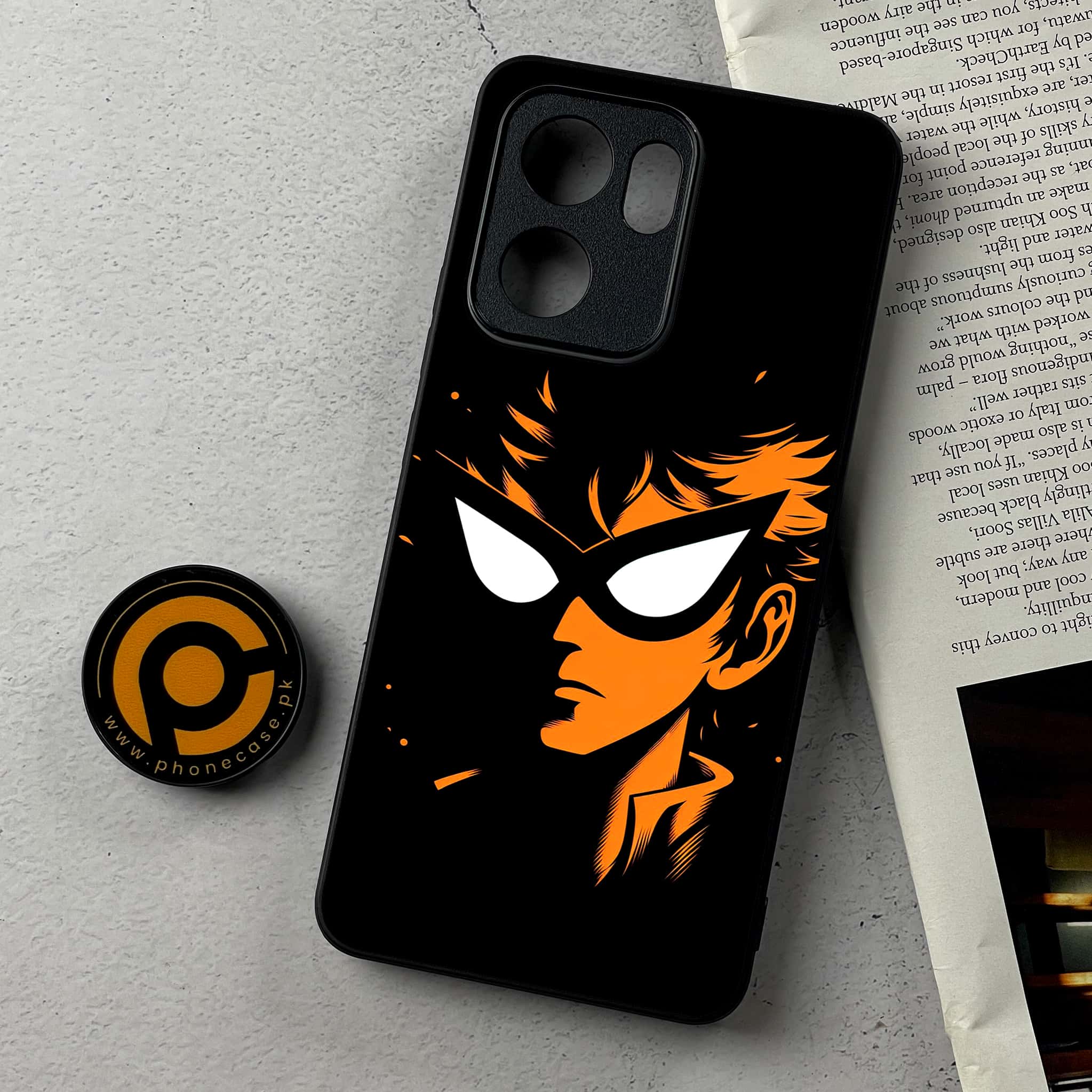 Oppo Reno 13F - Minimalistic Design Series - Premium Metal Printed Soft Bumper Shockproof Case