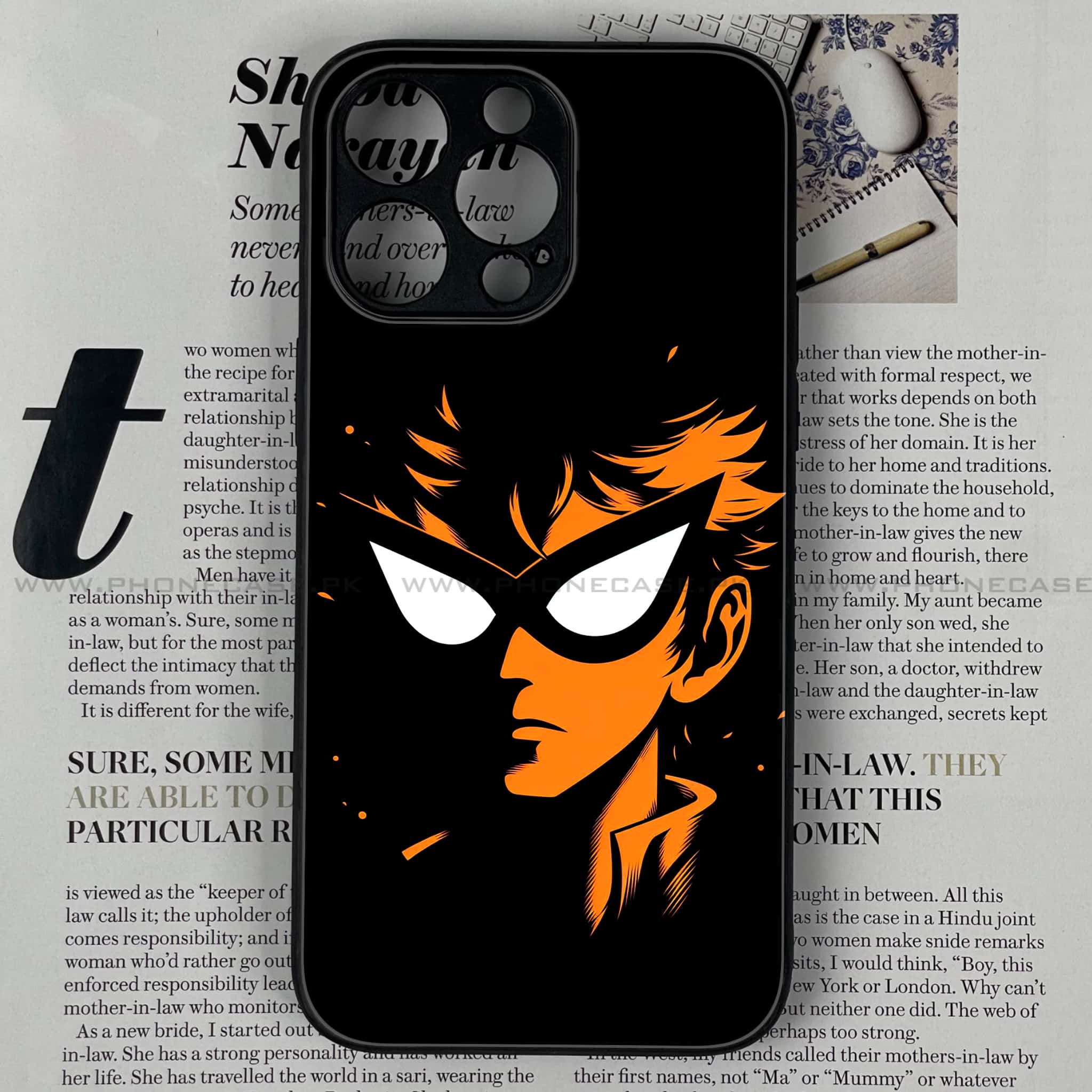iPhone 14 Pro Max - Minimalistic Design Series - Premium Metal Printed soft Bumper shock Proof Case