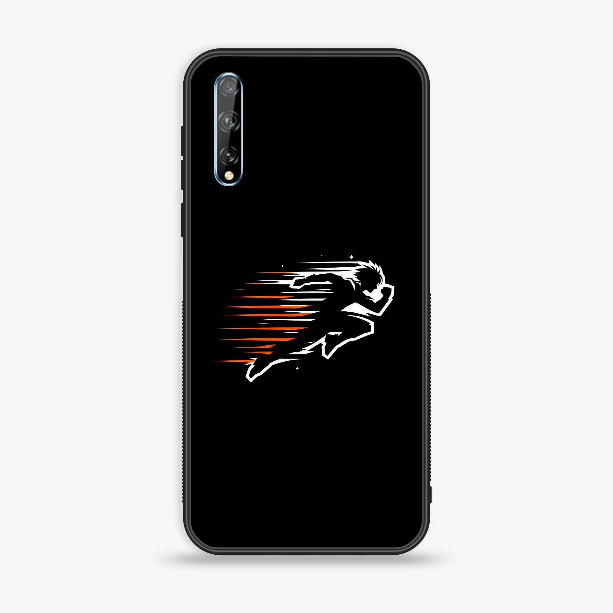 Huawei Y8p -  Minimalistic Design Series - Premium Printed Glass soft Bumper shock Proof Case