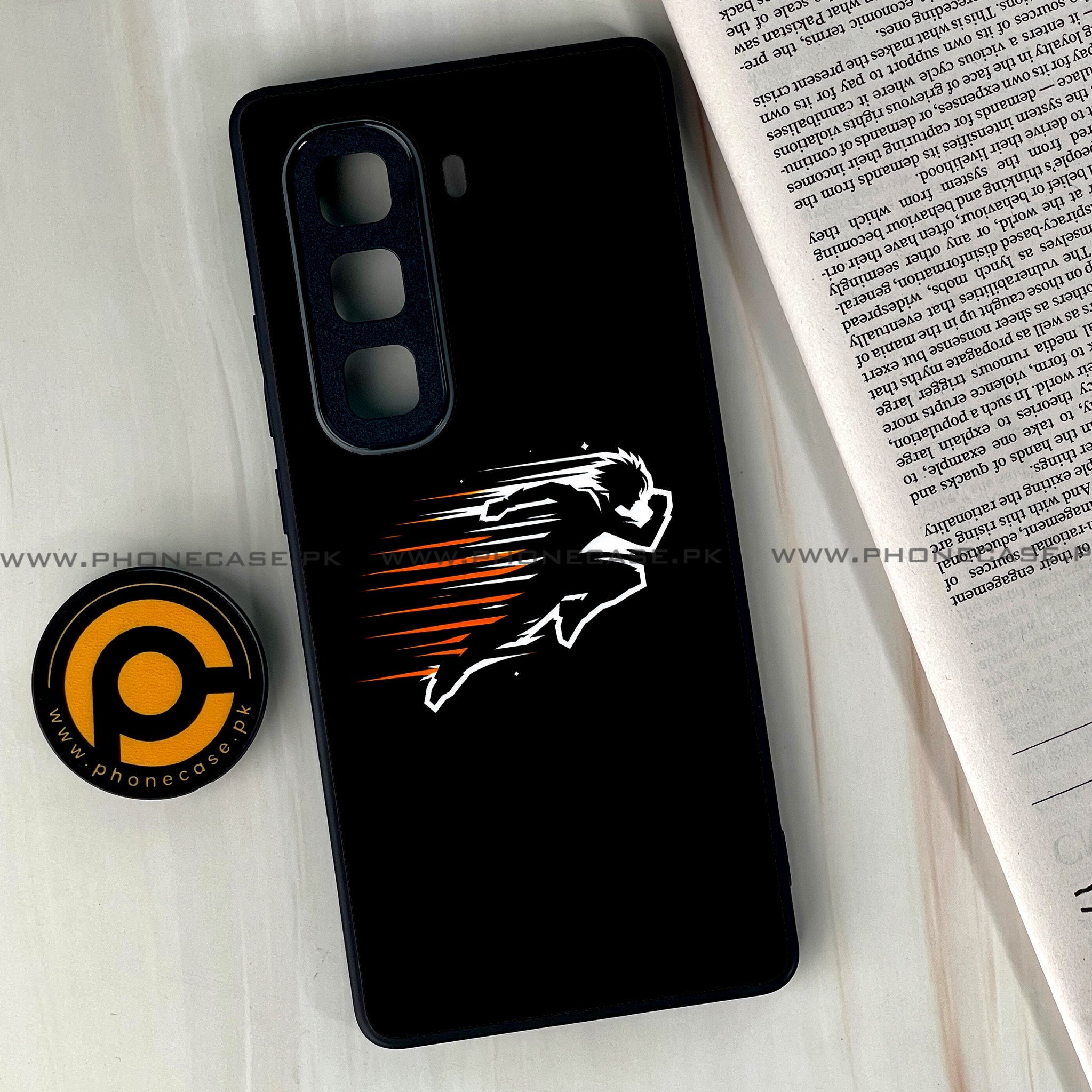 Infinix Hot 60 Pro Plus - Minimalistic Design Series - Premium Metal Printed soft Bumper shock Proof Case