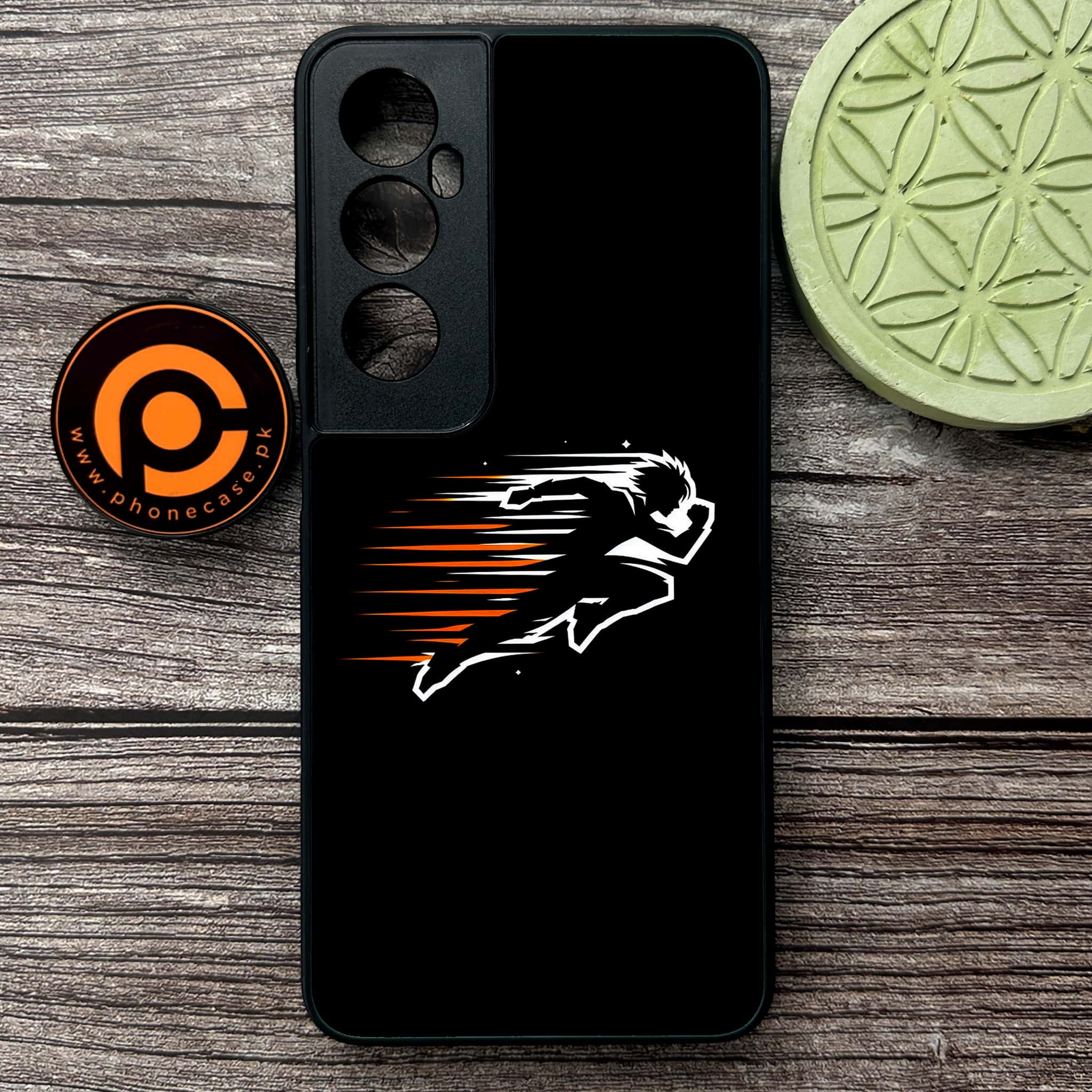 Realme C65  - Minimalistic Design Series - Premium Metal Printed soft Bumper shock Proof Case