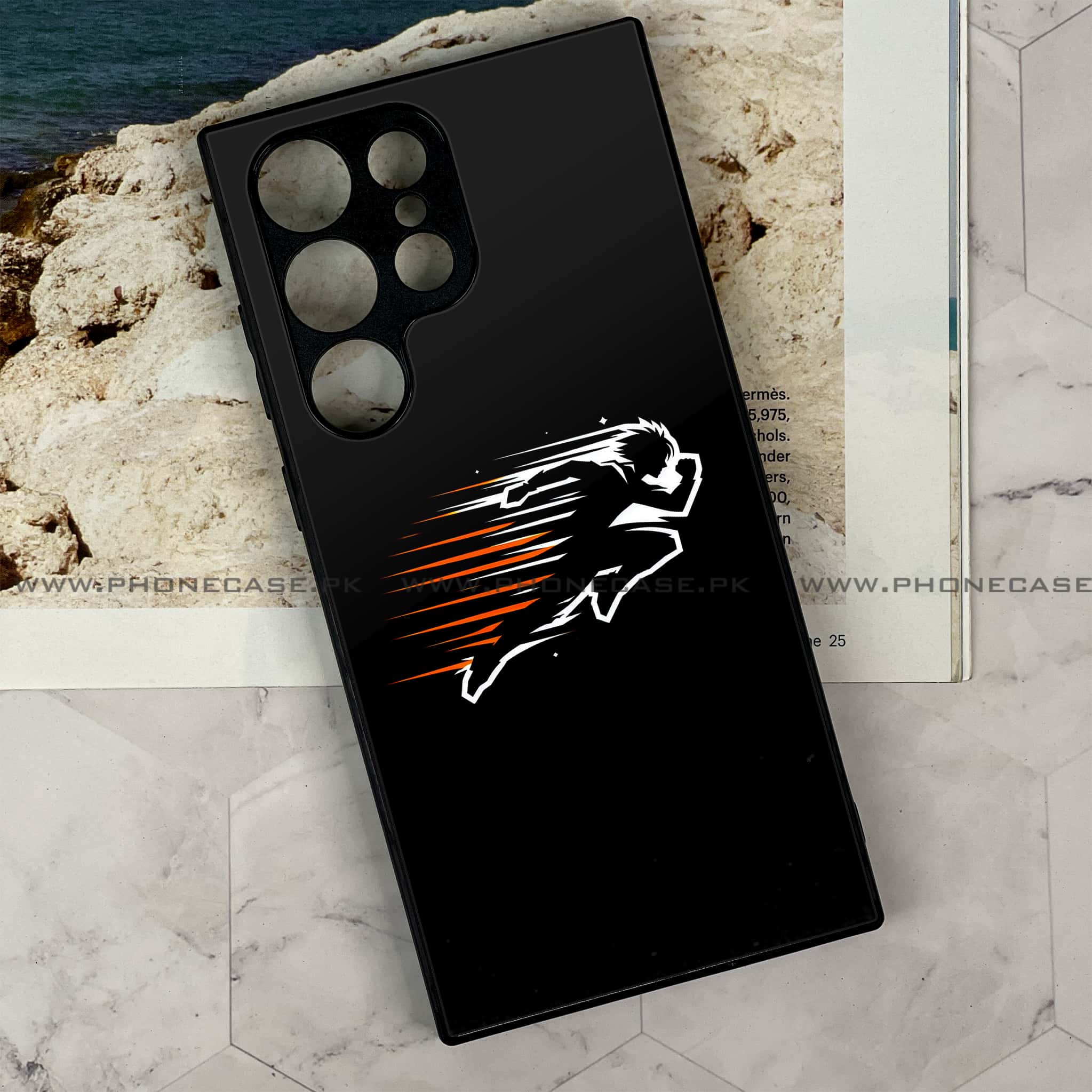 Samsung Galaxy S22 Ultra - Minimalistic Design Series - Premium Metal Printed soft Bumper shock Proof Case