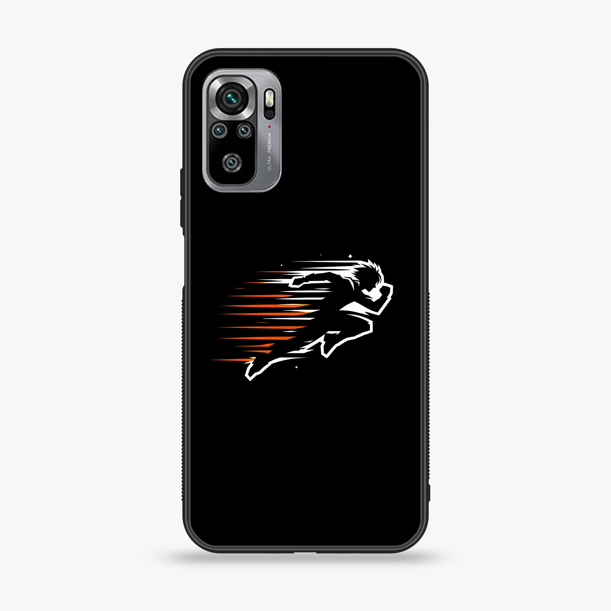 Xiaomi Redmi Note 10S- Minimalistic Design - Premium Printed Glass soft Bumper shock Proof Case
