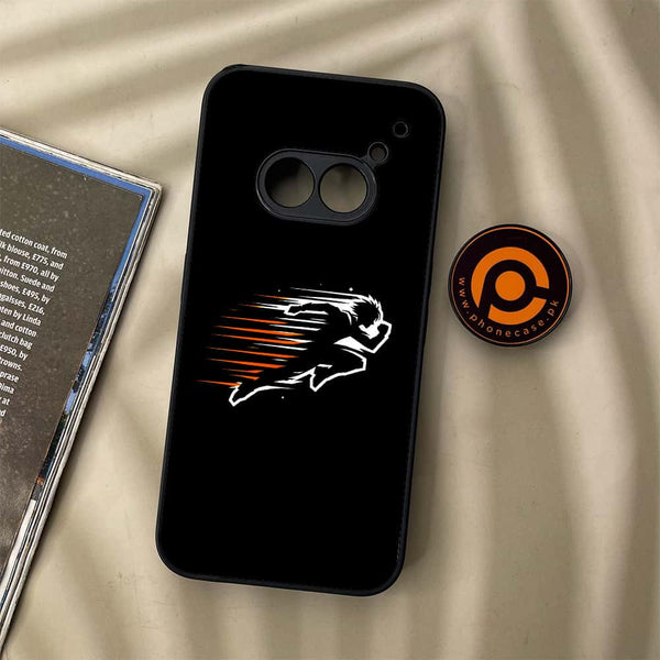 Nothing Phone (2a) - Minimalistic Design Design 9- Premium Metal Printed soft Bumper Shock Proof Case CS-46455