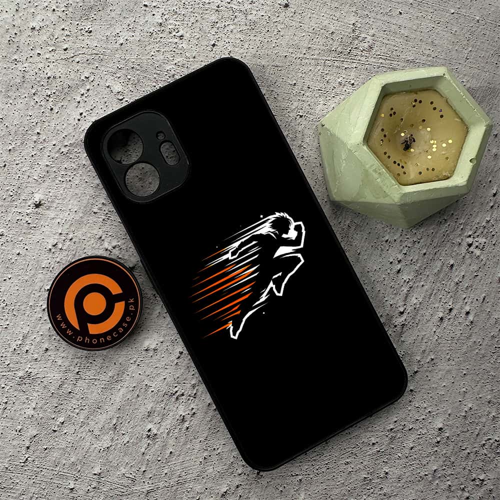 Nothing Phone 2 - Minimalistic Design Series - Premium Metal  Printed soft Bumper shock Proof Case