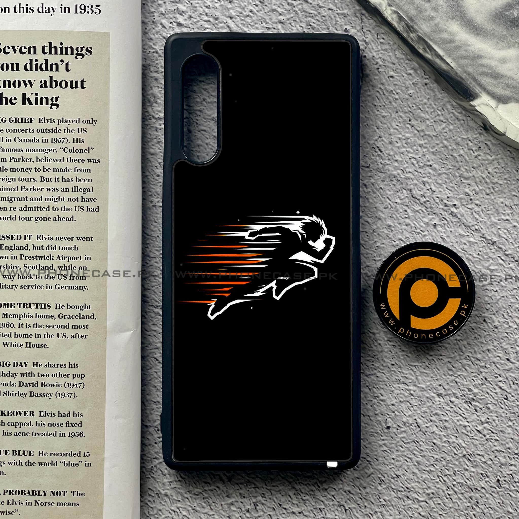 LG G9 - Minimalistic Design Series - Premium Metal Printed soft Bumper shock Proof Case