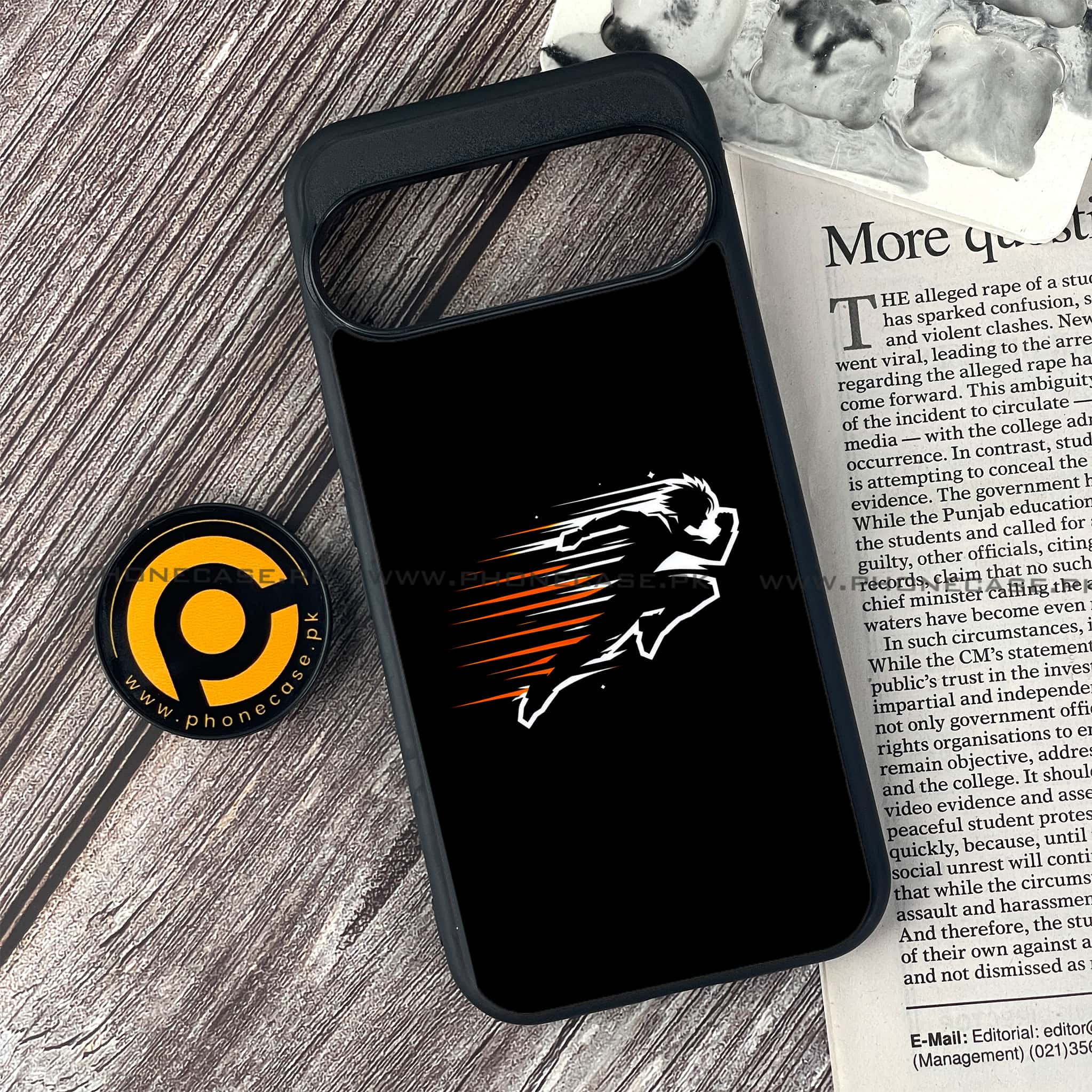 Google Pixel 9 Pro - Minimalistic Design Series - Premium Metal Printed soft Bumper Shock Proof Case