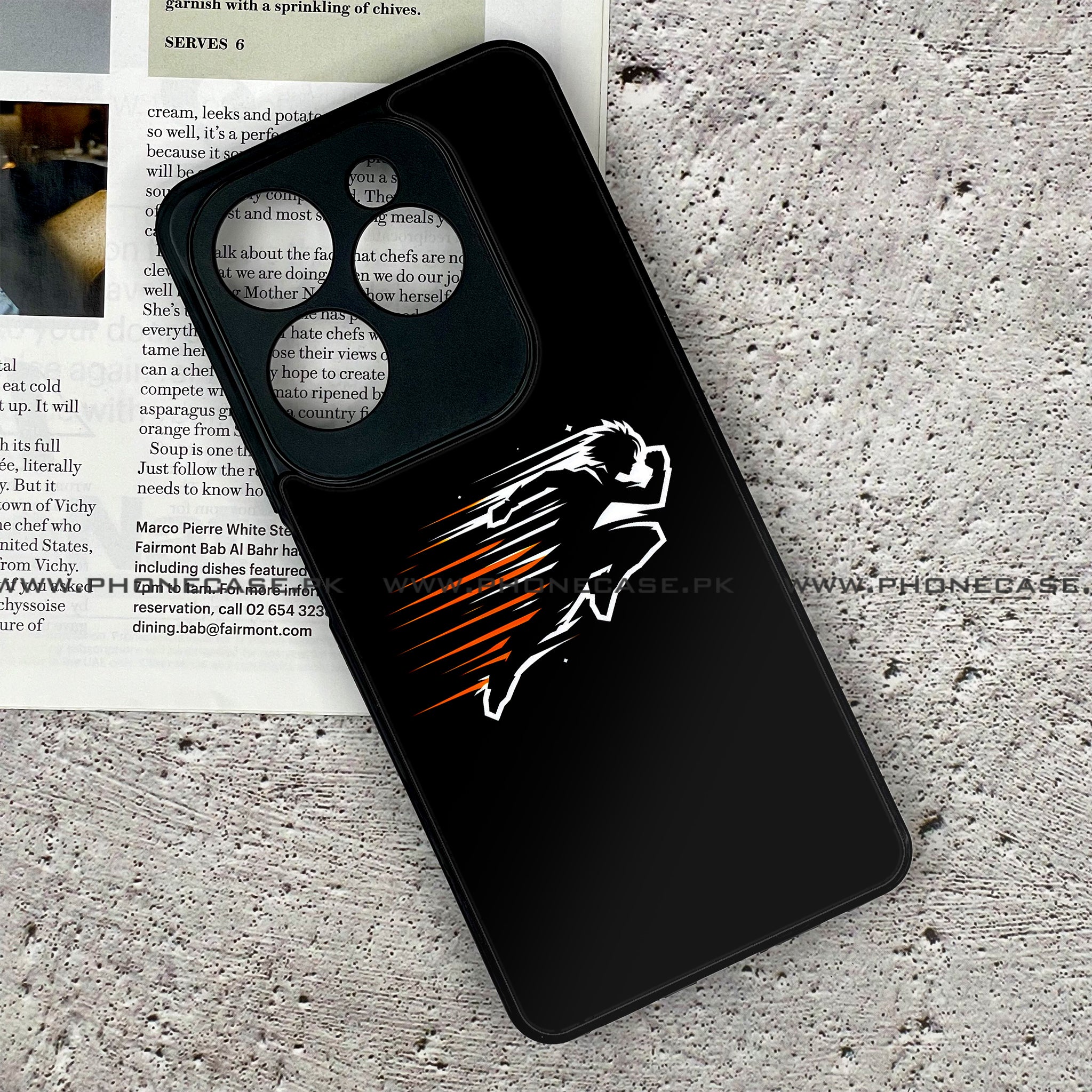 Tecno Spark 20 Pro - Minimalistic Design - Premium Printed Glass soft Bumper shock Proof Case