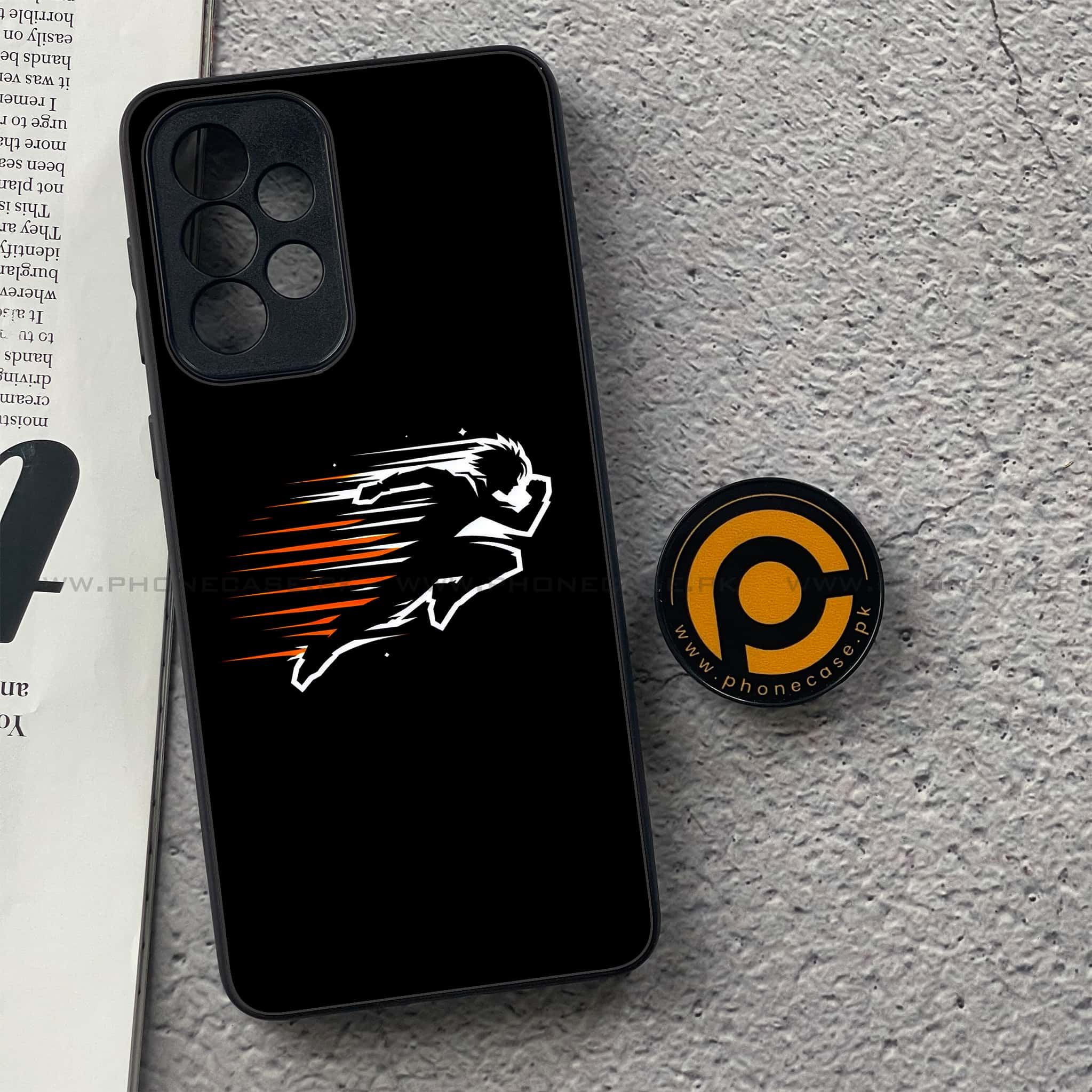 Samsung Galaxy A33- Minimalistic Design Series - Premium Printed Glass soft Bumper shock Proof Case