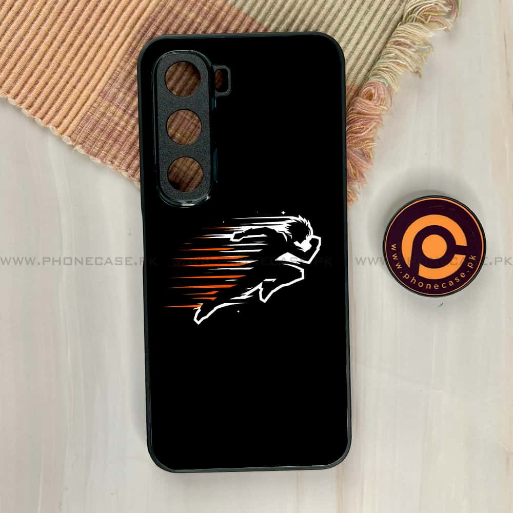 Infinix Hot 60i - Minimalistic Design Series - Premium Metal Printed soft Bumper shock Proof Case