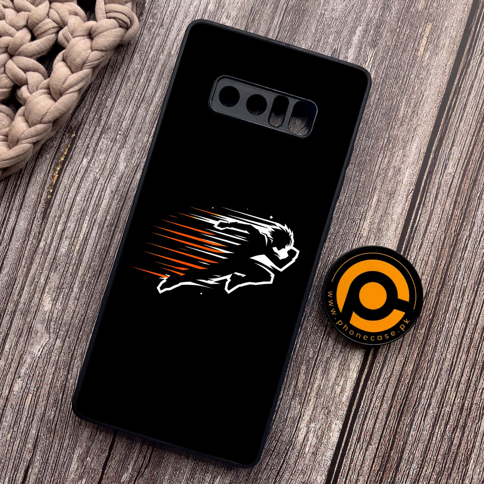 Samsung Galaxy Note 8 - Minimalistic Design Series - Premium Metal Printed soft Bumper shock Proof Case