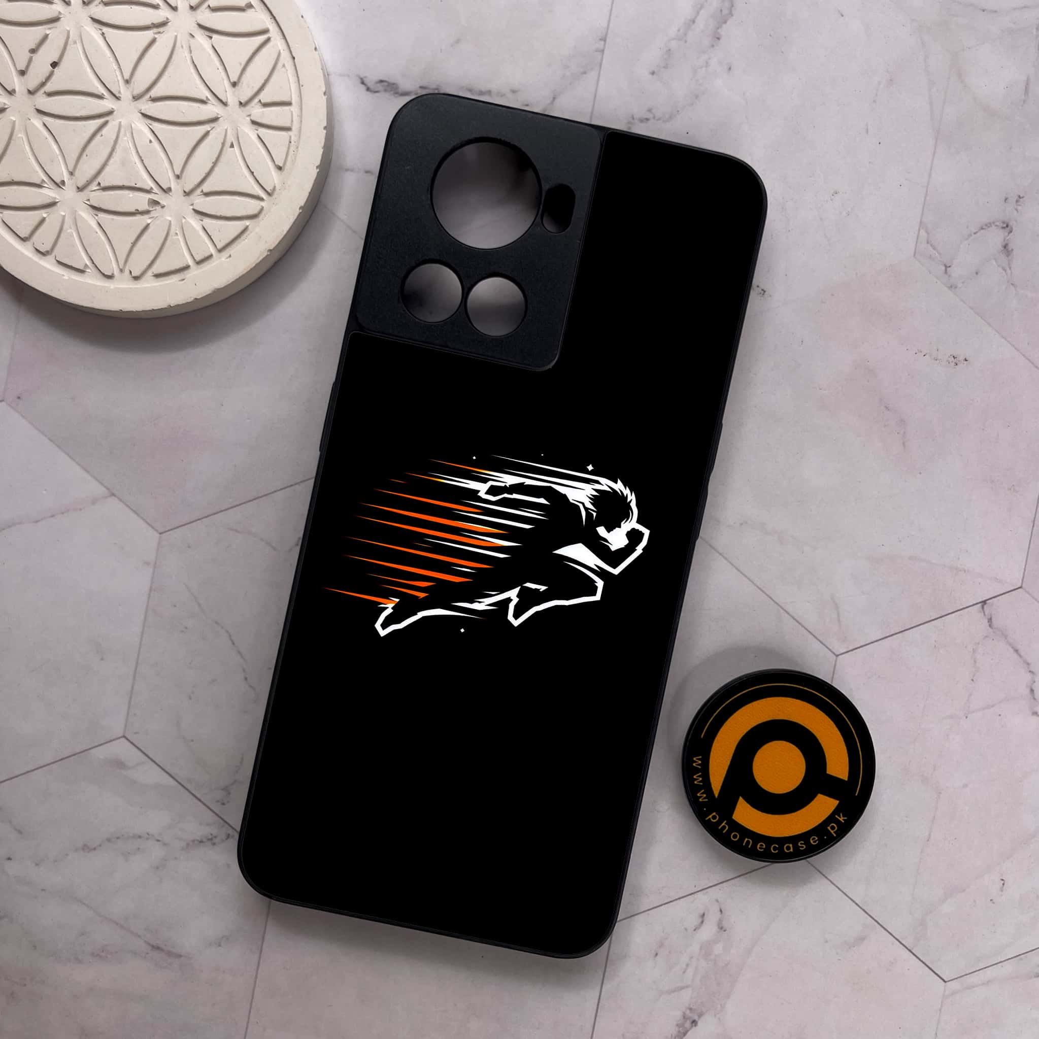 OnePlus 10R - Minimalistic Design - Premium Metal Printed soft Bumper shock Proof Case