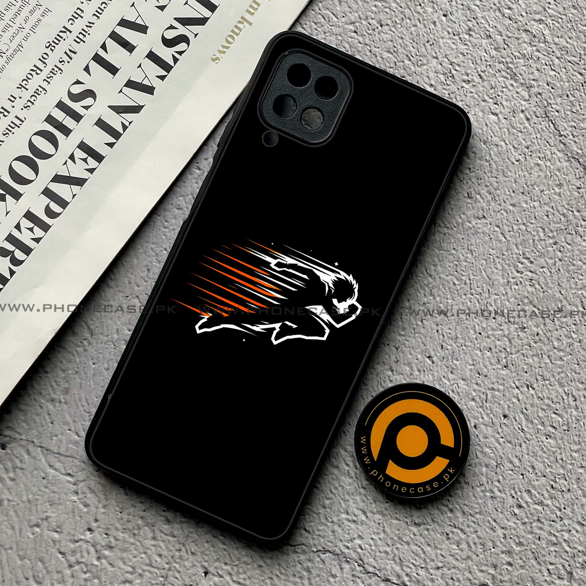 Samsung Galaxy A12 / A12 Nacho - Minimalistic Design Series - Premium Printed Glass soft Bumper shock Proof Case