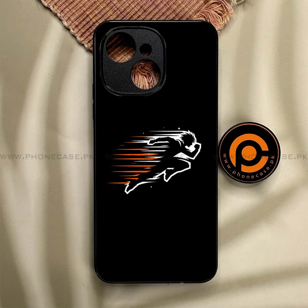 Tecno Spark 40C - Minimalistic Design Series - Premium Metal Printed soft Bumper shock Proof Case