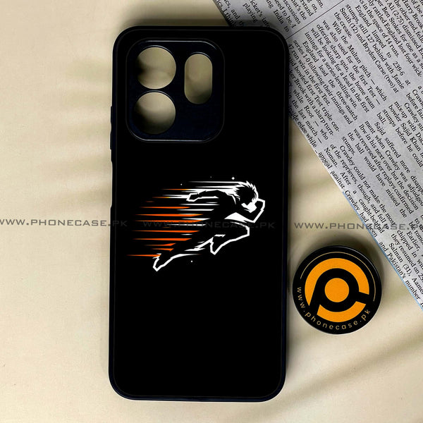 Infinix Hot 50i / Smart 9/ Smart 9 HD - Minimalistic Design 9 - Premium Printed Glass soft Bumper shock Proof Case  CS-35603