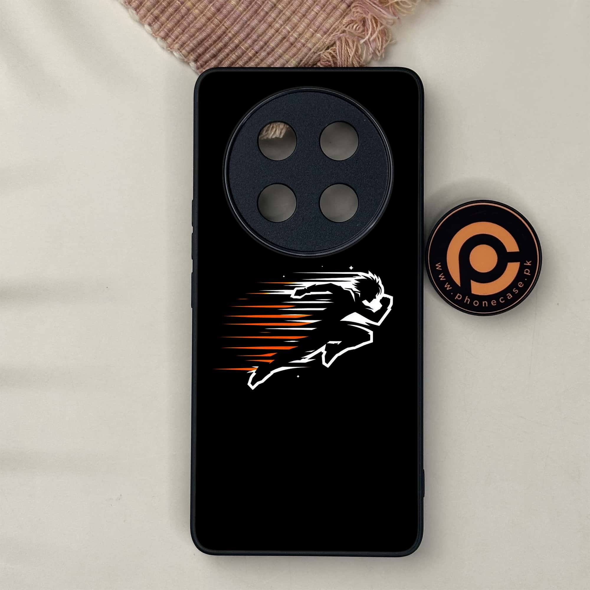Honor X9c 5G - Minimalistic Design Series - Premium Metal Printed soft Bumper shock Proof Case