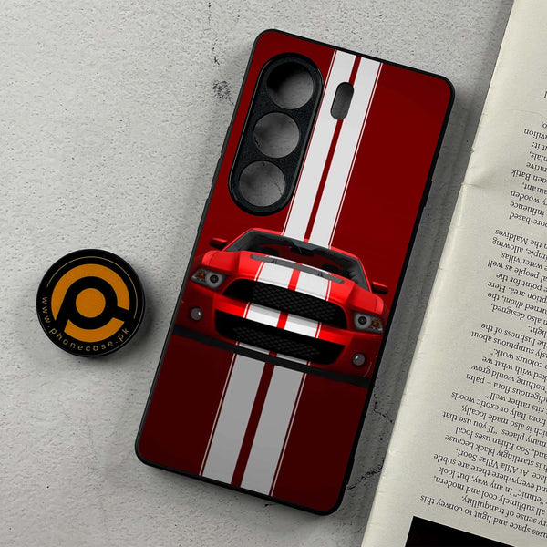 Tecno Camon 40 - Muscle Racing Car - Premium Metal Printed Soft Bumper Shockproof Case