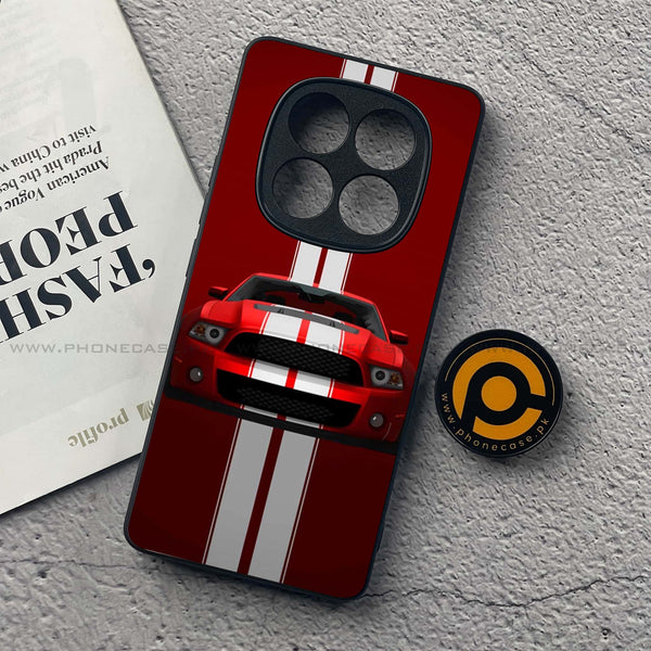 Redmi Note 14 Pro - Muscle Racing Car - Premium Printed Glass soft Bumper Shock Proof Case