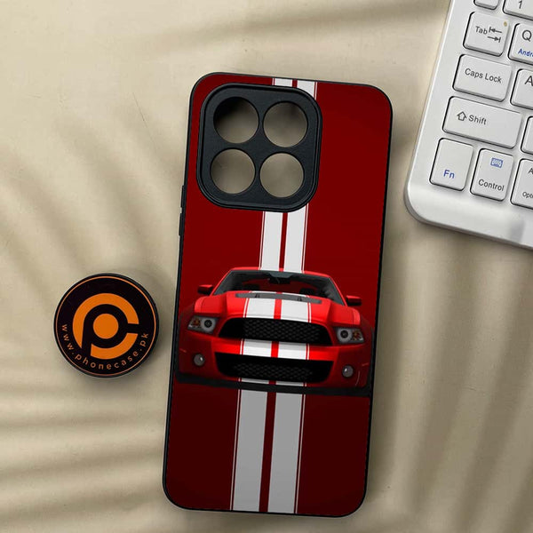 Honor X5b - Muscle Racing Car - Premium Metal Printed soft Bumper shock Proof Case