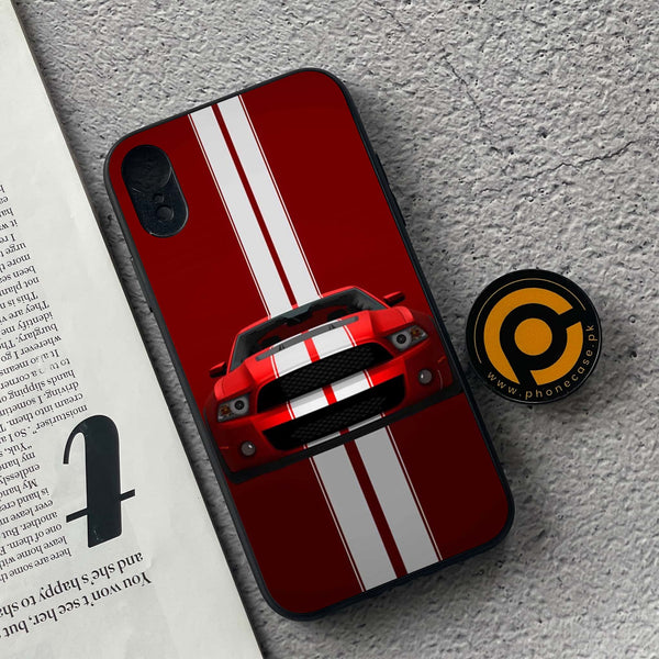 iPhone XR - Muscle Racing Car - Premium Metal Printed soft Bumper shock Proof Case CS-41307