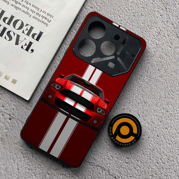 Tecno Pova 6 Neo - Muscle Racing Car - Premium Metal  Printed soft Bumper shock Proof Case