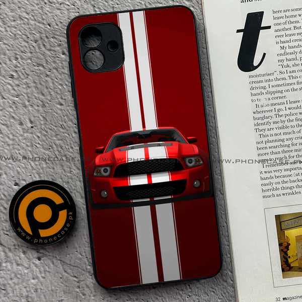 Samsung Galaxy A04 - Muscle Racing Car - Premium Printed Metal soft Bumper Shock Proof Case