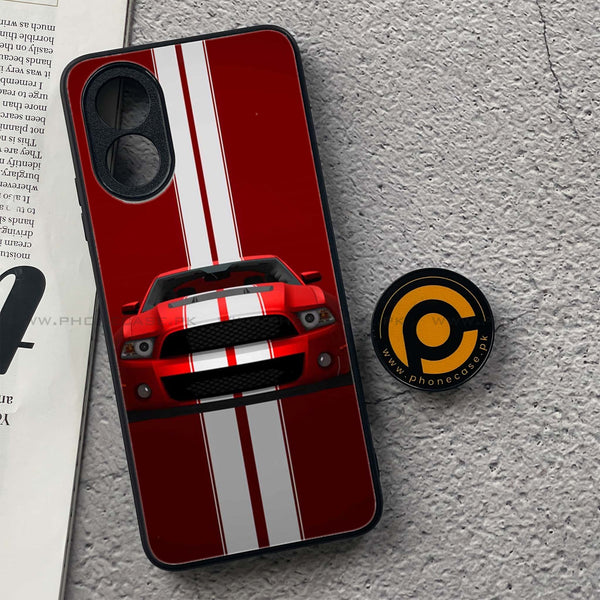 Oppo A18 4G / Oppo A38 - Muscle Racing Car -  Premium Printed Metal soft Bumper shock Proof Case CS-28452