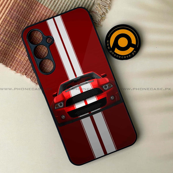 Samsung Galaxy A24 4G - Muscle Racing Car - Premium Printed Glass soft Bumper shock Proof Case