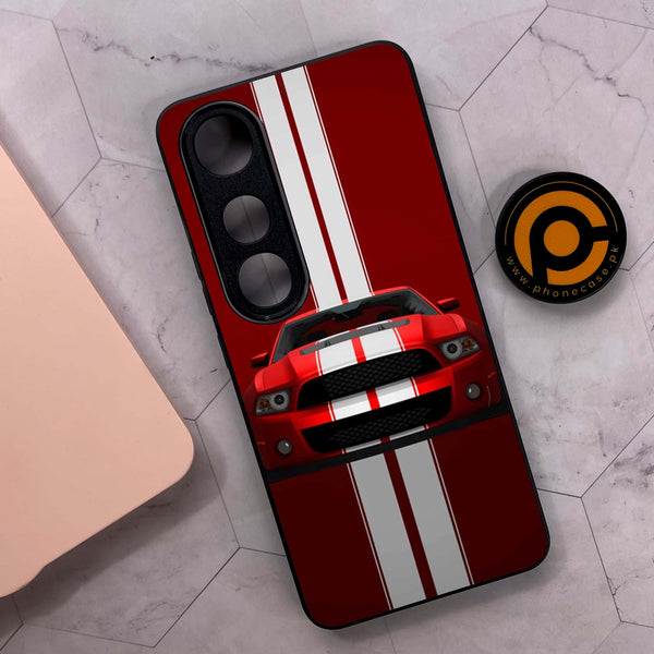 Vivo V50 Lite - Muscle Racing Car - Premium Metal Printed soft Bumper shock Proof Case