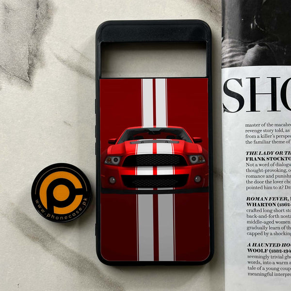 Google Pixel 8a - Muscle Racing Car - Premium Printed soft Bumper Shock Proof Case