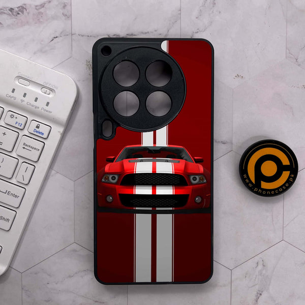 Tecno Camon 30 Premier - Muscle Racing Car - Premium Metal Printed soft Bumper shock Proof Case