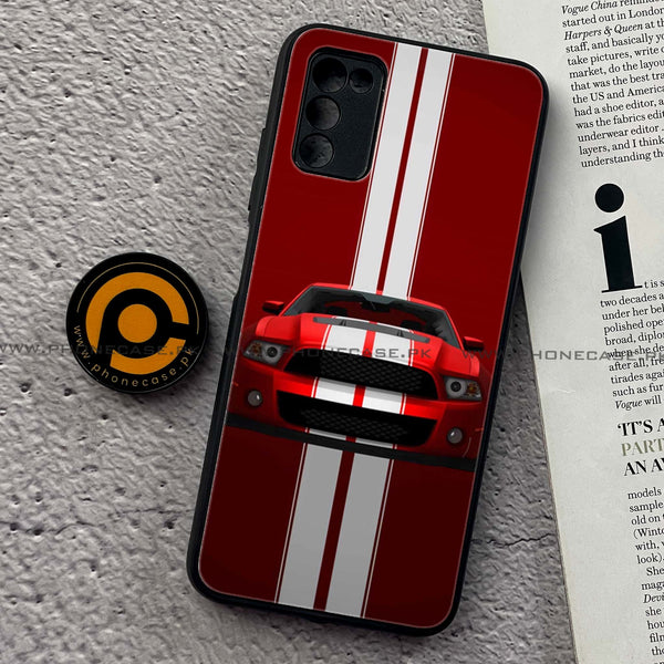 Samsung Galaxy A02s - Red Muscle Car Thrill - Premium Printed Metal Case