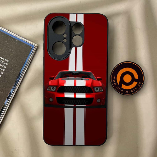 Vivo X200 FE - Muscle Racing Car - Premium Metal Printed soft Bumper Shock Proof Case CS-37277