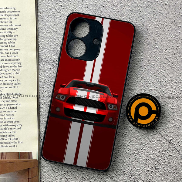 Realme Note 60 - Muscle Racing Car - Premium Printed Metal Soft Case