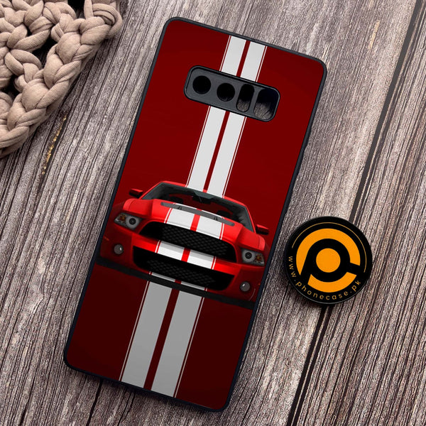 Samsung Galaxy Note 8 - Muscle Racing Car - Premium Metal Printed soft Bumper shock Proof Case