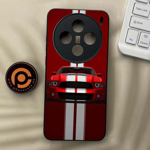 Vivo X200 - Muscle Racing Car - Premium Metal  Printed soft Bumper shock Proof Case