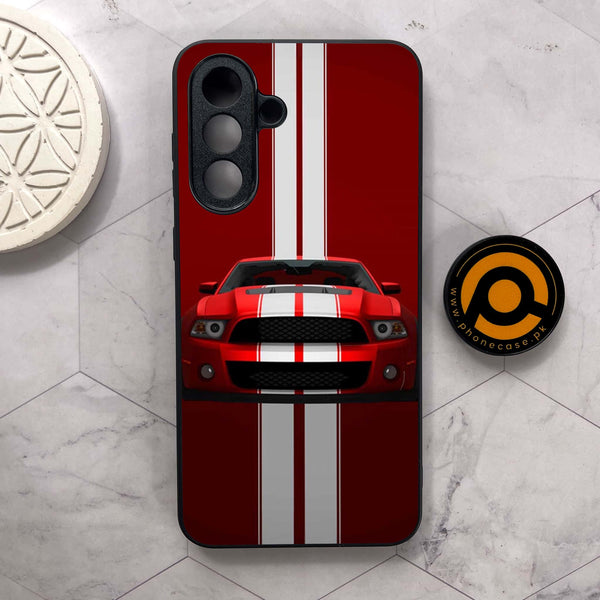 Samsung Galaxy A56 5G - Muscle Racing Car - Premium Metal Printed soft Bumper shock Proof Case