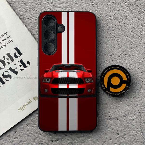 Samsung Galaxy S25 FE - Muscle Racing Car - Premium Metal Printed soft Bumper shock Proof Case
