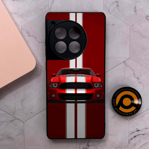 OnePlus 12R - Muscle Racing Car - Premium Metal Printed soft Bumper shock Proof Case
