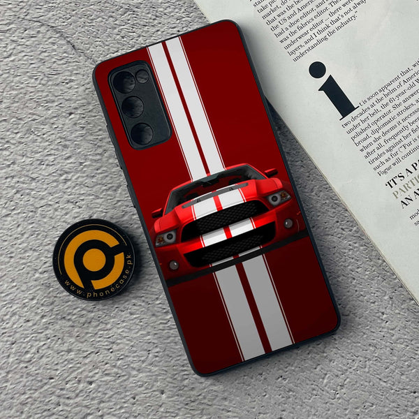Samsung Galaxy S20 FE - Muscle Racing Car - Premium Printed Glass soft Bumper Shock Proof Case