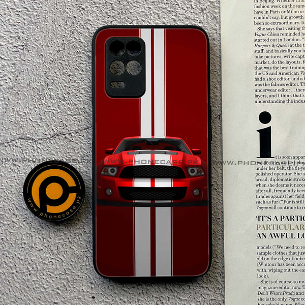 Realme Narzo 30 5G - Muscle Racing Car -  Premium Printed Metal soft Bumper shock Proof Case