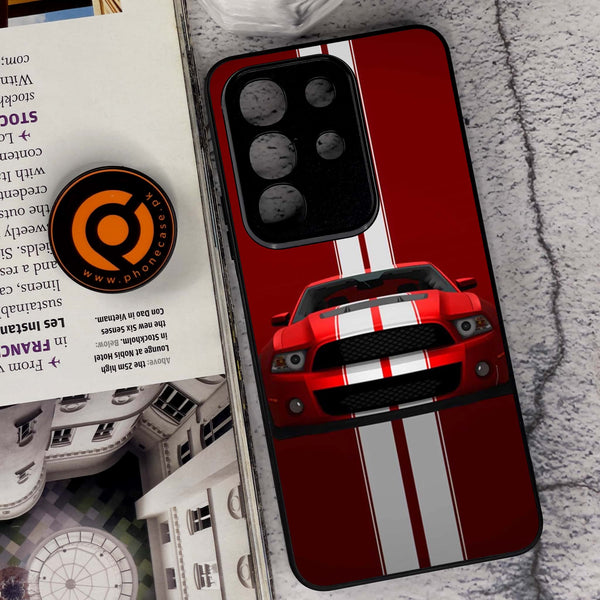 Vivo Y29 4G - Muscle Racing Car - Premium Metal Printed soft Bumper Shock Proof Case